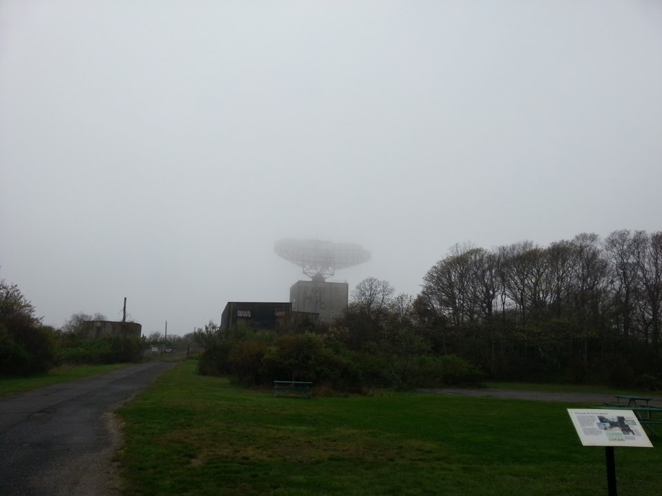 Front shot of radar tower