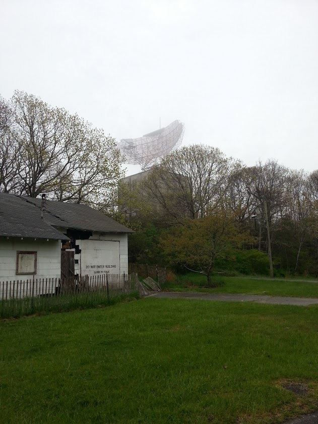 Side shot of radar tower